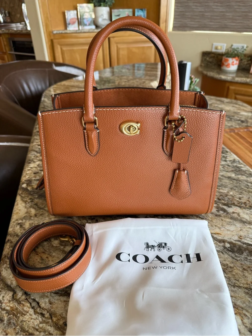 Coach Brooke Carryall 28 Burnished Amber